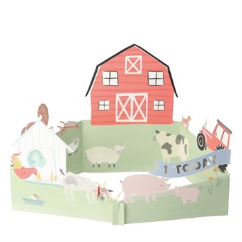 Meri Meri - On The Farm Card - Çiftlik Tebrik Kartı -3D