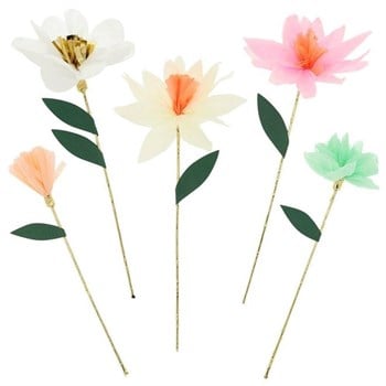 Meri Meri - Flower Garden Decorative Sticks - Çiçek Bahçesi Dekoratif Çubuklar