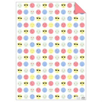 Meri Meri - Emoji Gift Wrap Roll - Emoji Hediye Paketleme Kağıtları