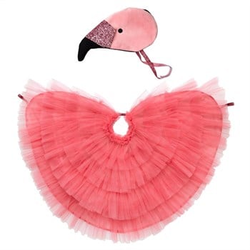 Meri Meri - Flamingo Cape Dress-Up - Pelerinli Flamingo Elbise