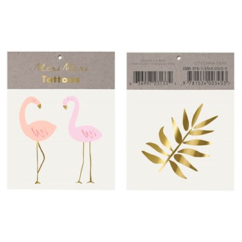 Meri Meri - Flamingo Tattoos - Flamingo Geçici Dövme - S