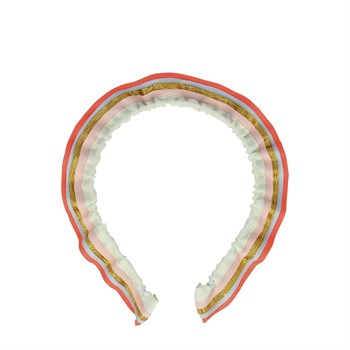 Meri Meri - Rainbow Ruffle Headband - Gökkuşağı Fırfır Taç