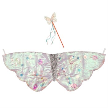 Meri Meri - Sequin Butterfly Wings Dress-Up - Kelebek Kanatlı Kostüm Kiti - 3-6 Yaş