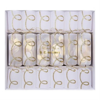 Meri Meri - Gold Twist Confetti Crackers - Altın Konfeti Paketleri - 6'lı
