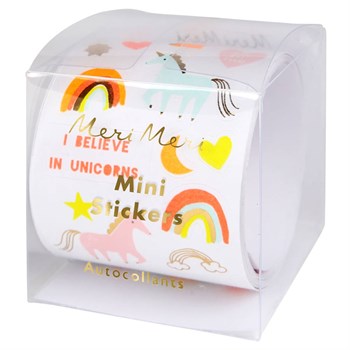 Meri Meri - Mini Unicorn Stickers - Mini Unicorn Rulo Çıkartmalar