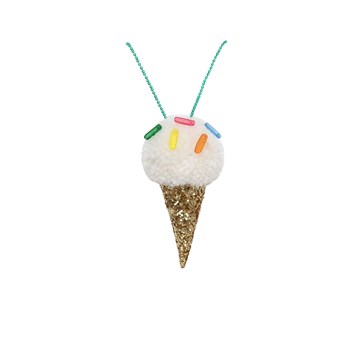 Meri Meri - Ice Cream Pompom Necklace - Ponpon Dondurma Kolye