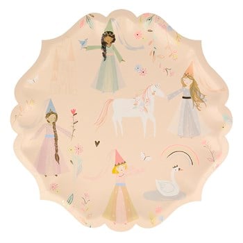 Meri Meri - Princess Plates - Prenses Tabak - L