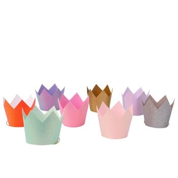 Meri Meri - Mini Glitter Party Crowns - Simli Mini Parti Şapkaları
