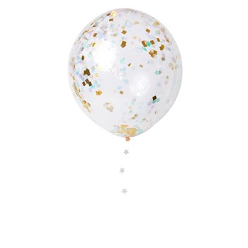 Meri Meri - Iridescent Confetti Balloon Kit - Parıltılı Konfetili Balon Kit