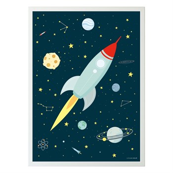 A Little Lovely Company Uzay Poster Tablolar