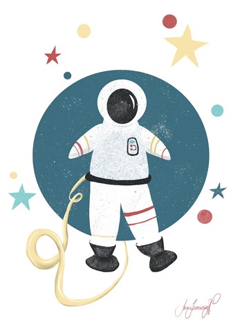 Beril Bozdoğan Art Poster, Astronot Tablolar