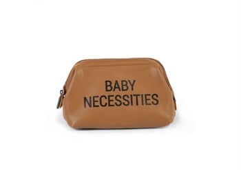 ChildHome Babby Necessities Mini Bag Kahverengi Deri Mommy Bag