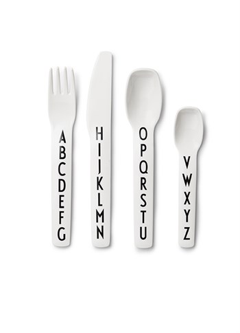 Design Letters Tritan Çatal Kaşık Bıçak Seti, Beyaz Beslenme