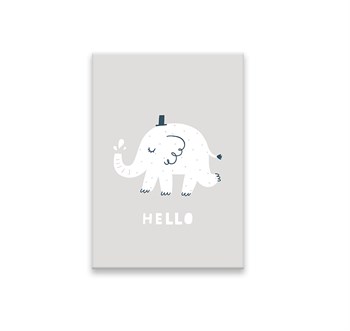 racuun Hello Elephant Tablo Tablolar