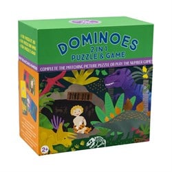 FLOSS & ROCK Çift Taraflı Domino Kartları / Dino