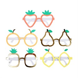 Meyveli Kağıt Parti Gözlükleri