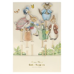 Meri Meri - Peter Rabbit & Friends Cake Toppers - Peter Rabbit & Friends Pasta Süsü