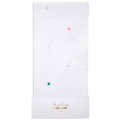 Meri Meri - Rainbow Star Paper Tablecloth - Gökkuşağı Yıldızlı Masa Örtüsü