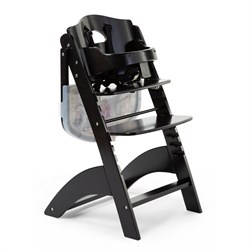 ChildHome Lambda Mama Sandalyesi, Siyah + Ön Tepsi Koruyuculu Mama Sandalyeleri