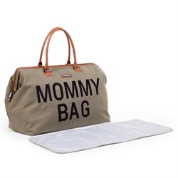 ChildHome Mommy Bag, Anne Bebek Bakım Çantası, Kanvas Haki Mommy Bag
