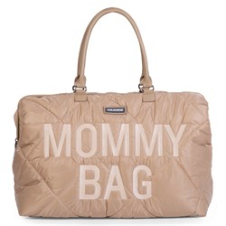 ChildHome Mommy Bag, Anne Bebek Bakım Çantası Puffered, Beige Mommy Bag