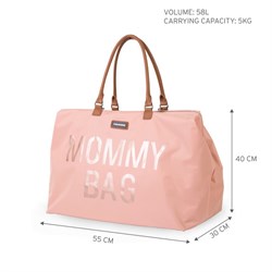 ChildHome Mommy Bag, Anne Bebek Bakım Çantası, Pembe Mommy Bag