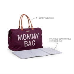 ChildHome Mommy Bag, Anne Bebek Bakım Çantası, Mor Mommy Bag