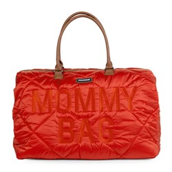 ChildHome Mommy Bag, Anne Bebek Bakım Çantası Puffered, Red Mommy Bag