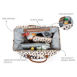 ChildHome Mommy Bag, Anne Bebek Bakım Çantası, Leopard Mommy Bag