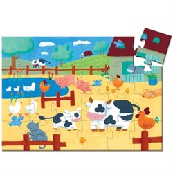 Djeco Djeco Dekoratif Puzzle 24 Parça, The Cows On The Farm Oyuncak