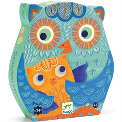 Djeco Djeco Dekoratif Puzzle 36, Hello Owl Oyuncak