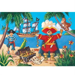 Djeco Djeco Dekoratif Puzzle 36, The Pirate And His Treasure Oyuncak