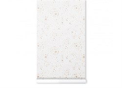 Duvar Kağıdı Gold Stella/White