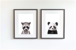 Little Forest Animals Bao the Panda Çocuk Odası Tablo (S) Tablolar