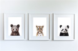 Little Forest Animals Bao the Panda Çocuk Odası Tablo (S) Tablolar