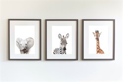 Little Forest Animals Zürafa Gloria Çocuk Odası Tablo- S Tablolar