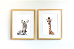 Little Forest Animals Zürafa Gloria Çocuk Odası Tablo- S Tablolar