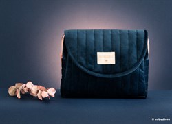 Nobodinoz Savanna Kadife Mini Bag Night Blue Anne Çantası